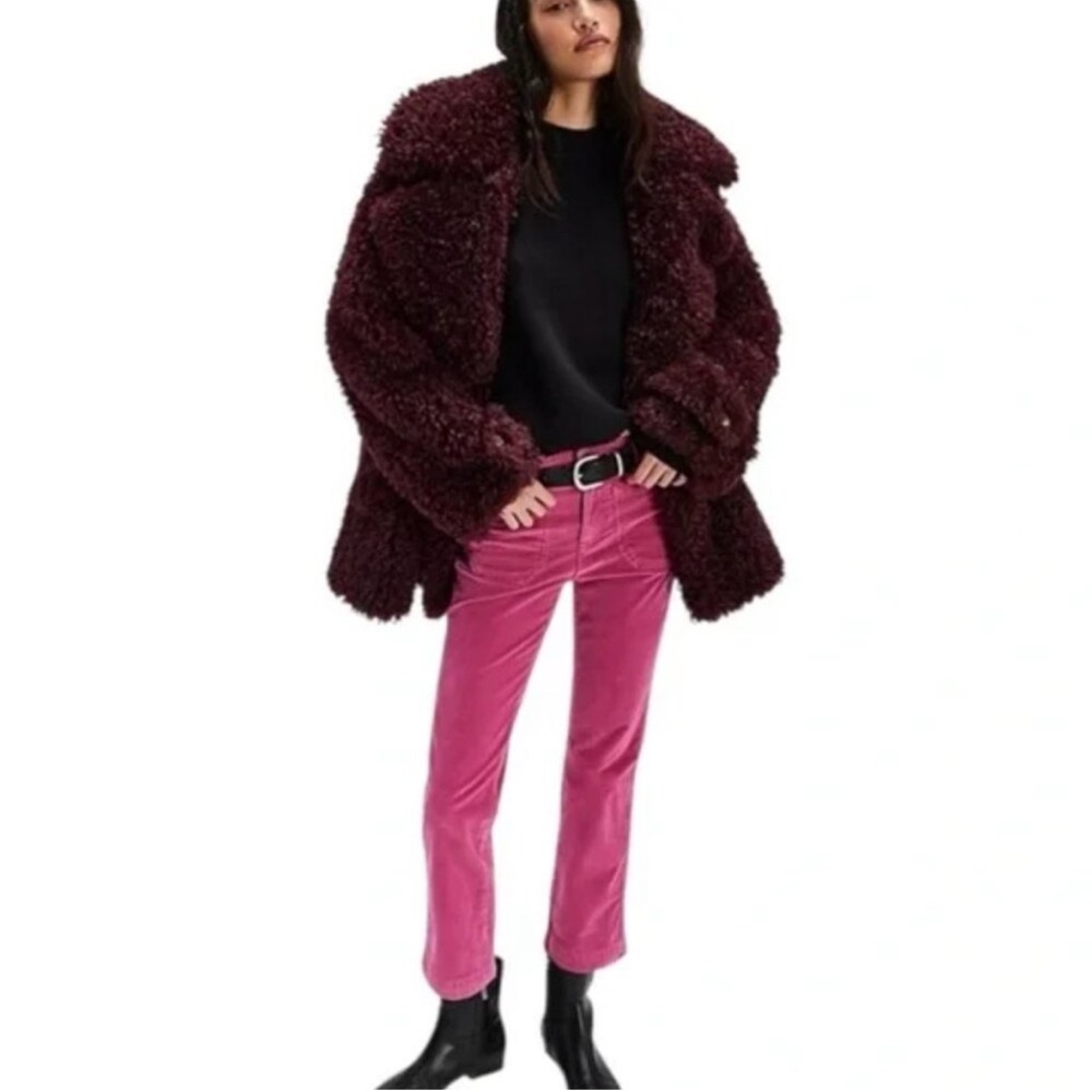 Free People NWOT High Time Velvet Kick Flare Pants Size 6